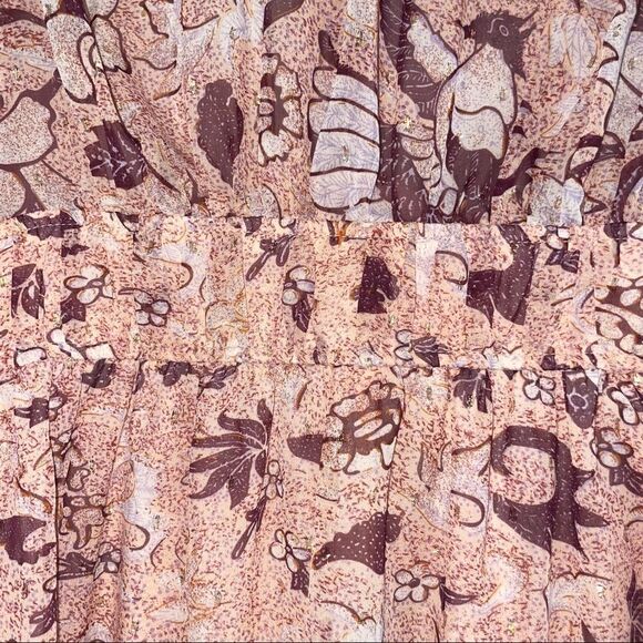 ONE Pretty Time Anthropologie Floral Boho V-neck Flowy Dégagé Feminine Dress - Picture 7 of 12